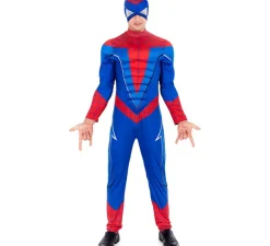 Disfraz de Héroe Arácnido Azul de Cómic para hombre