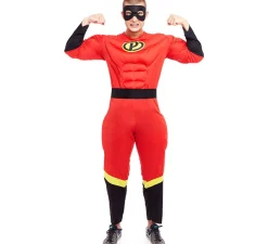 Disfraz de Héroe Party rojo para hombre