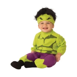 Disfraz de Hulk con gorro para bebé