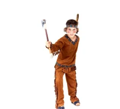 Disfraz de Indio marrón para niño