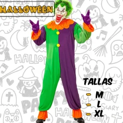 Disfraz de Joker Malvado Adulto
