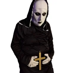 Best Kebedo Moda Disfraz de la Monja del Terror Macabra Unisex Adulto