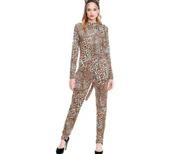Disfraz de Leopardo Sexy con Cola para mujer