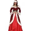 Outlet Disfraz de Mamá Noel con Vestido Largo para Mujer