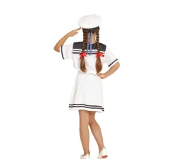 Discount Disfraz de Marinera Blanco en Vestido para niña