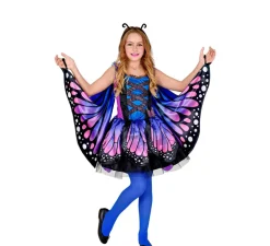 Hot Disfraz de Mariposa Azul con Alas para niña
