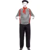 Discount Disfraz de Mimo a rayas para hombre