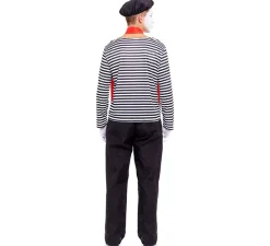 Discount Disfraz de Mimo a rayas para hombre