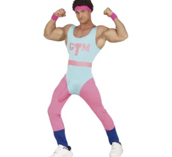 Discount Disfraz de Mono de Estiramiento de Gimnasta para hombre