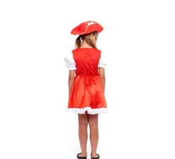 Outlet Disfraz de Mosquetera Roja en Vestido para niña