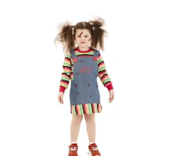 Online Disfraz de Muñeca Poseída con falda para niña