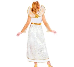 Disfraz de Ángel Glamuroso Dorado para mujer