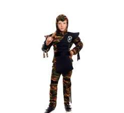 New Disfraz de Ninja Comando Camuflaje para niño