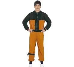 Discount Disfraz de Ninja de Anime Naranja y Negro para adolescente
