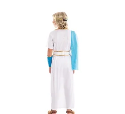 Disfraz de Noble Griego blanco y azul para niño