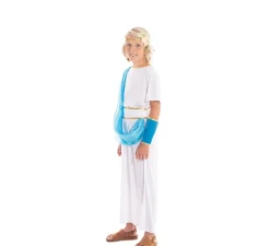 Disfraz de Noble Griego blanco y azul para niño