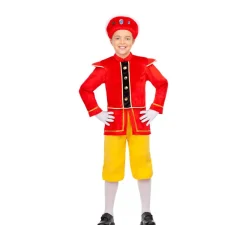Sale Disfraz de Paje Real Rojo y Amarillo para niño