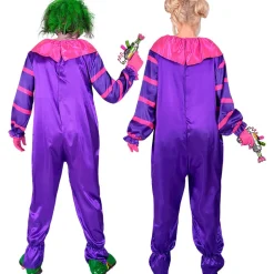 Disfraz de Payaso de Terror del Espacio Morado Adulto