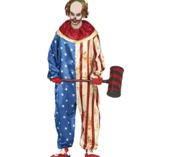 Disfraz de Payaso Patriota Siniestro para hombre