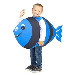 Disfraz de Pececito Azul Oscuro Unisex Infantil
