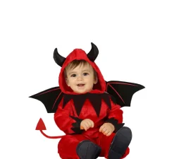 New Disfraz de Pequeño Diablillo Rojo con cola para bebé