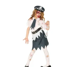 Disfraz de Policía Zombie para niña
