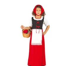 Discount Disfraz de Posadera roja para niñas