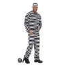 Outlet Disfraces Lucero Disfraz de Preso Rayas Blanco/Negro Adulto