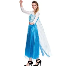 Best Disfraz de Princesa del Hielo Azul para mujer