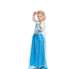 Disfraz de Princesa del Hielo Azul para niña