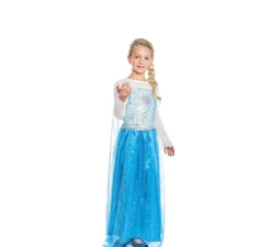 Disfraz de Princesa del Hielo Azul para niña