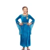 New Disfraz de Princesa Vikinga o Medieval Azul para niña