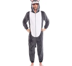 Outlet Disfraz de Ratón Gris con Capucha para hombre