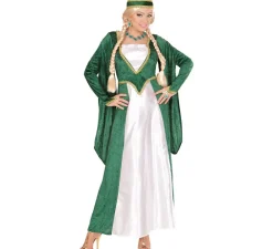 Hot Disfraz de Reina Renacentista Terciopelo Verde para mujer