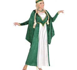 Hot Disfraz de Reina Renacentista Terciopelo Verde para mujer