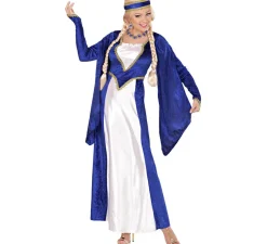 Disfraz de Reina Renacentista Terciopelo Azul para mujer