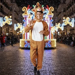 Disfraz de Reno Pijama Enterizo Adulto