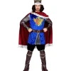 Disfraz de Rey de Guerreros Medieval para hombre