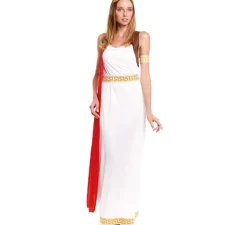 Disfraz de Romana Imperial Blanco para mujer