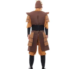 Disfraz de Samurái Legendario Japonés marrón para hombre