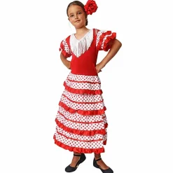 Disfraz de Sevillana Flamenca con Volantes Infantil