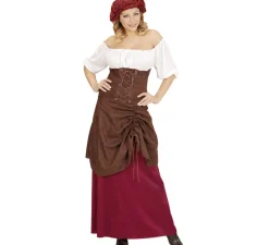 Disfraz de Tabernera Medieval Alegre para mujer