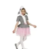 Disfraz de Tiburón Gris con falda tul para niña