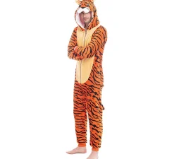 Hot Disfraz de Tigre Naranja con Rayas para hombre