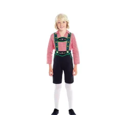 Disfraz de Tirolés con Pantalones Negros para niño