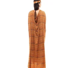 Disfraz de Tribal Africana amarillo y marrón para mujer
