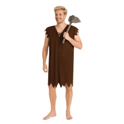 Disfraz de Troglodita Adulto – Túnica Prehistórica Tacto Suave