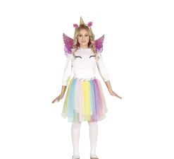 Outlet Disfraz de Unicornio Arcoíris con alas para niña