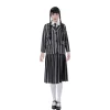 Disfraz de Uniforme Escolar de Miércoles Addams Merlina para Mujer - Chaqueta y Falda Gótica