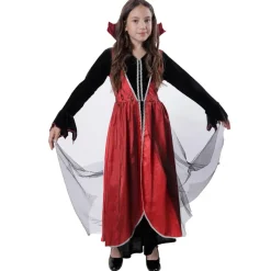Disfraz de Vampiresa Niña Gótica - Vestido de Condesa Drácula